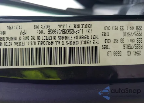 2011 Jeep Liberty Sport z USA, uszkodzony, nr VIN 1J4PN2GK0BW540056